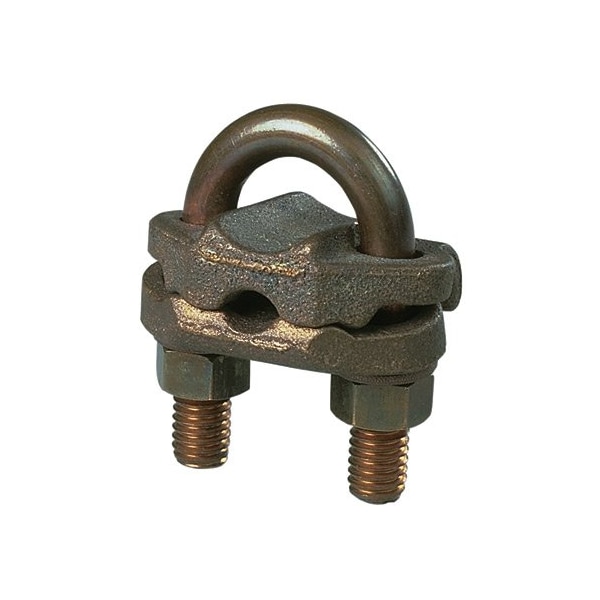 Panduit Bronze Grounding Clamp, U-Bolt, 2/0 SOL-250 kcmil, 1/2", GPL-10-Q GPL-10-Q - main
